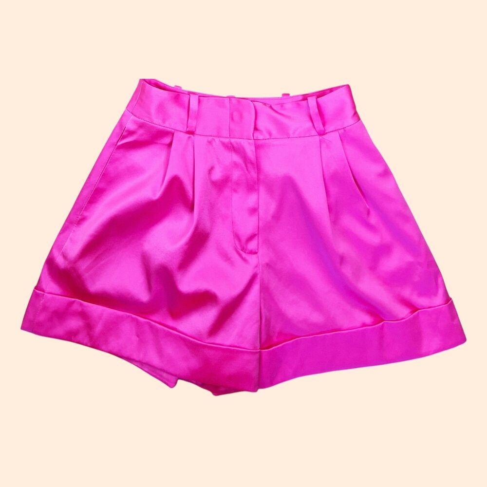 The Bar Dylan Shorts Silk Pink